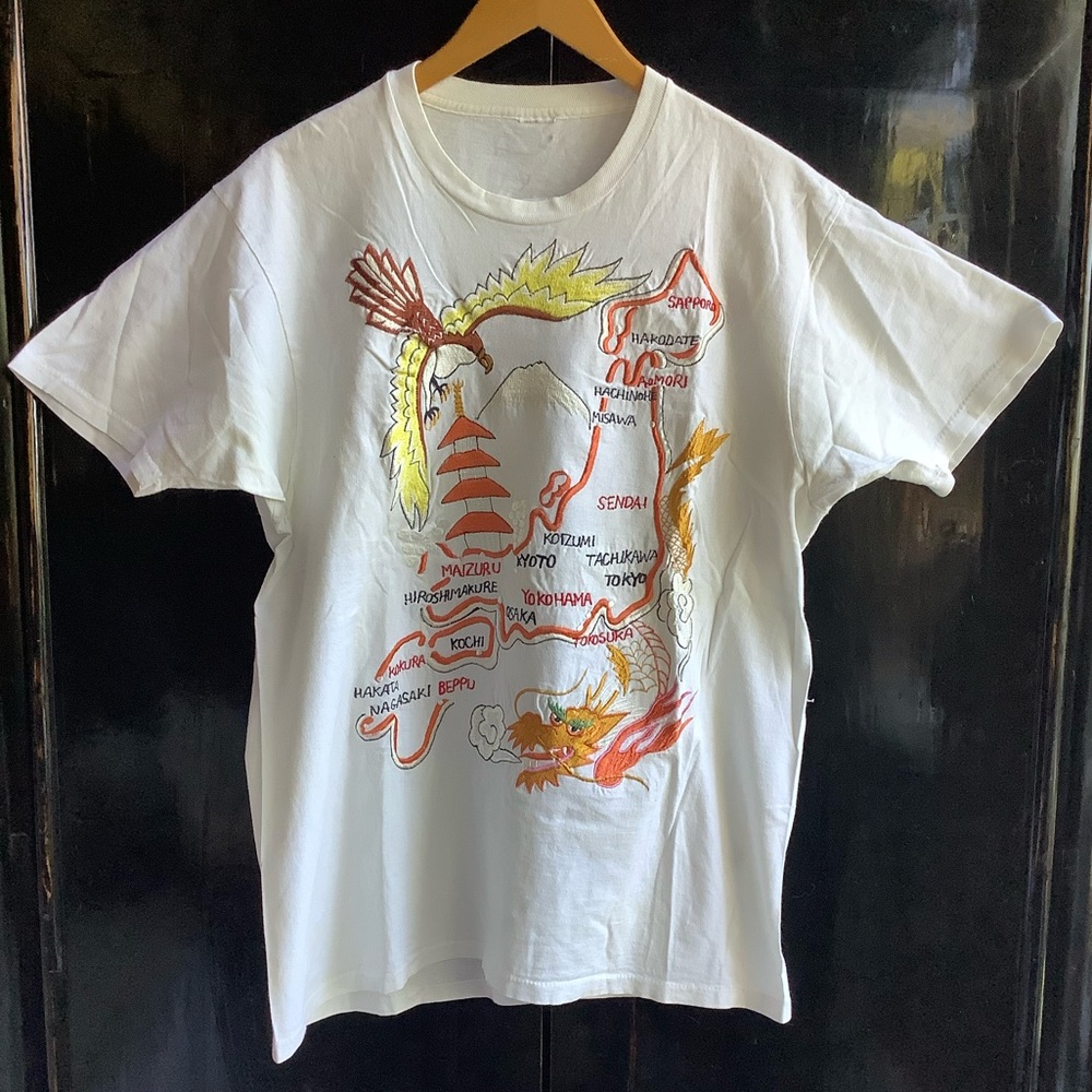 Vintage Sukajan Style Embroidered T-shirt